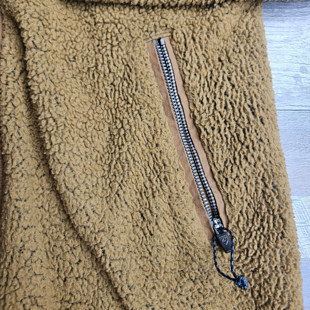 Kuhl Klifton Jacket Women's Medium Brown Fleece Large Snap Closure - Picture 3 of 12
